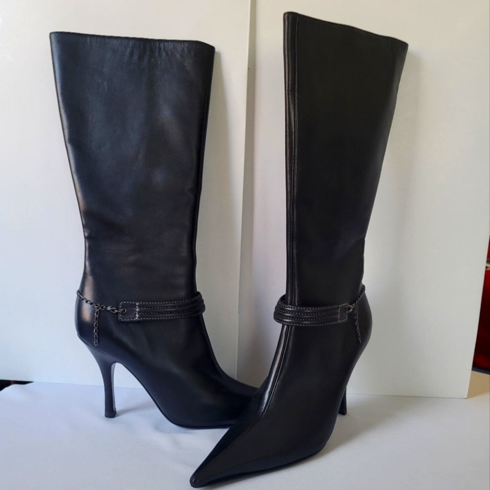NWOT Bruno Magli Knee-High Boots Size 37 EU Made in Italy - Picture 14 of 16